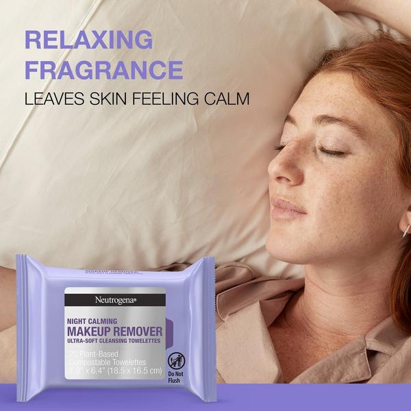 Neutrogena Night Calming Makeup Remover Cleansing Towelettes Twin Pack #5