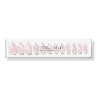 Static Nails Sway In White Reusable Pop-On Manicures