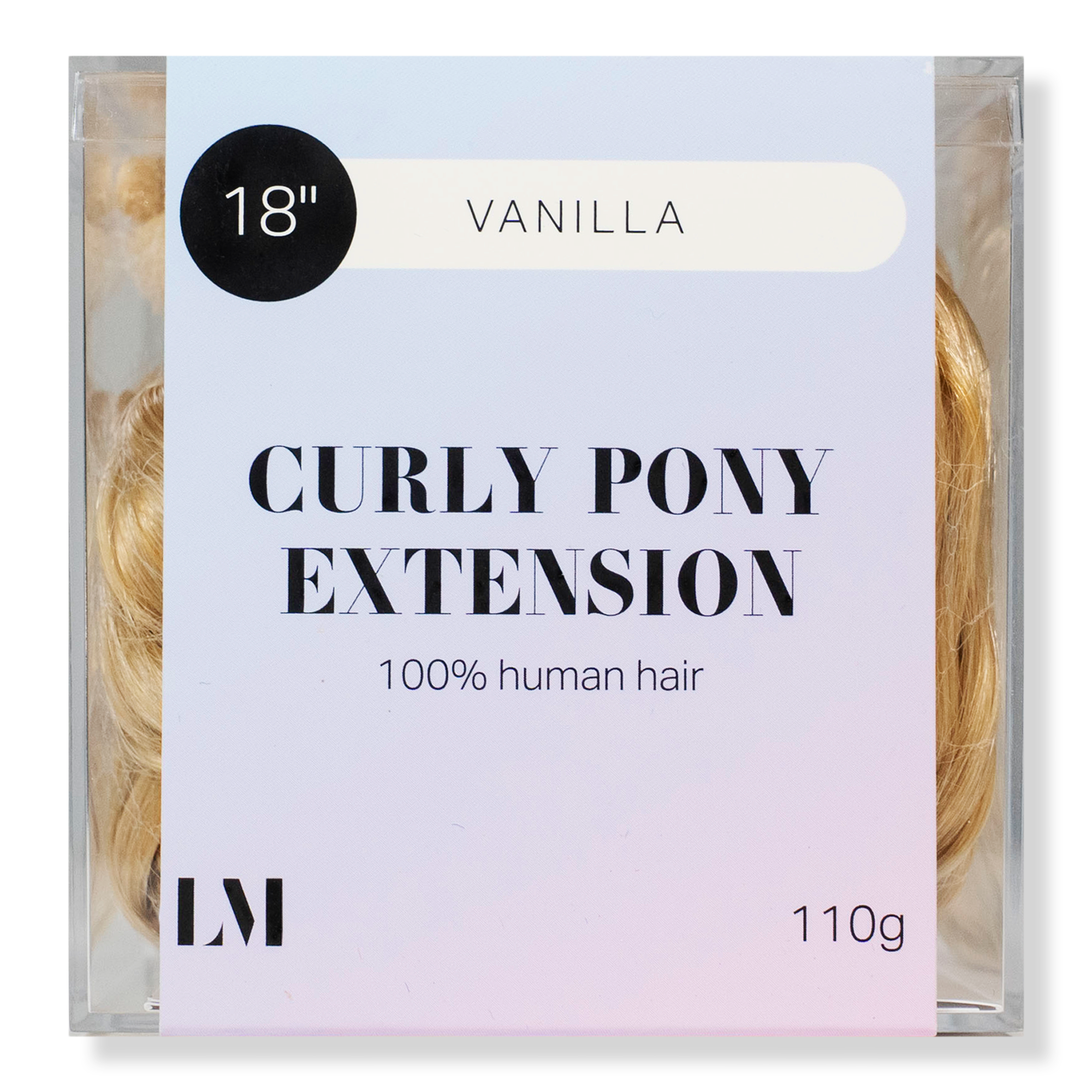 Locks & Mane 18" Curly Human Hair Ponytail #1