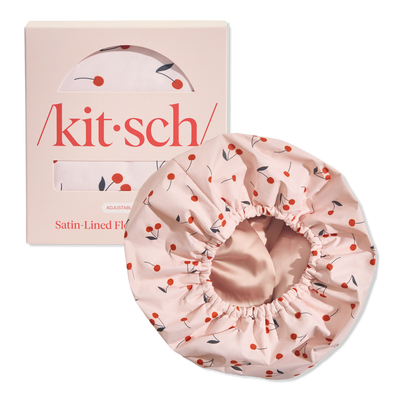 Kitsch Satin-Lined Flexi Shower Cap