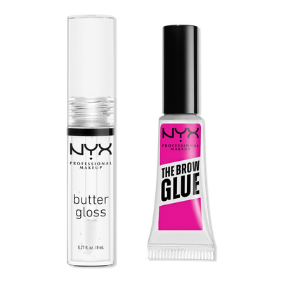 NYX Professional Makeup Butter Gloss & Brow Glue Duo Kit